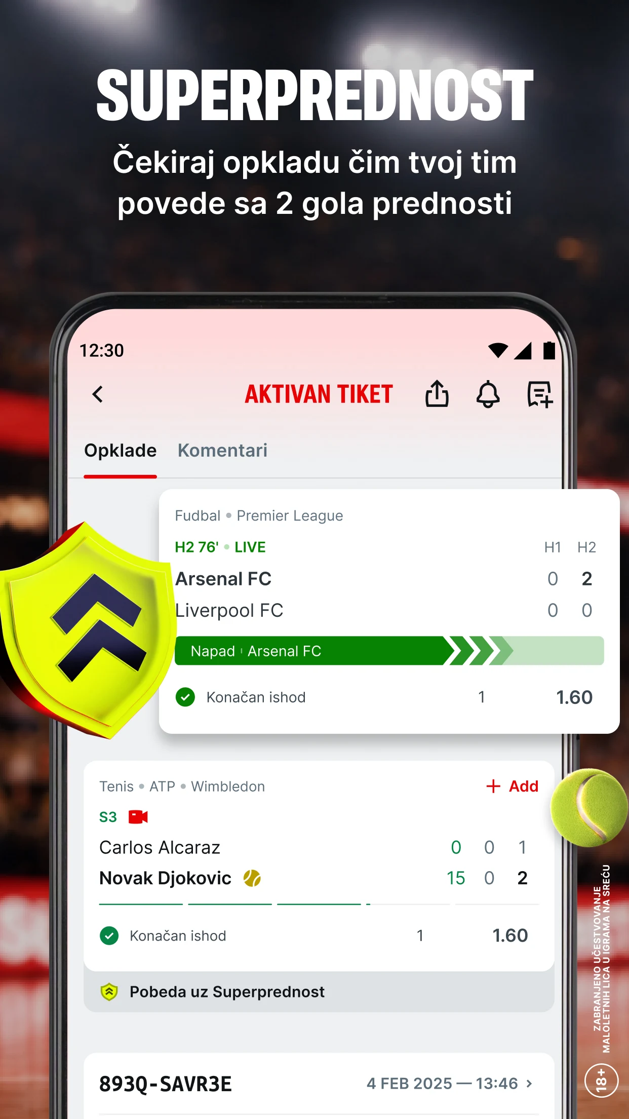 Superbet - Sportska kladionica screenshot